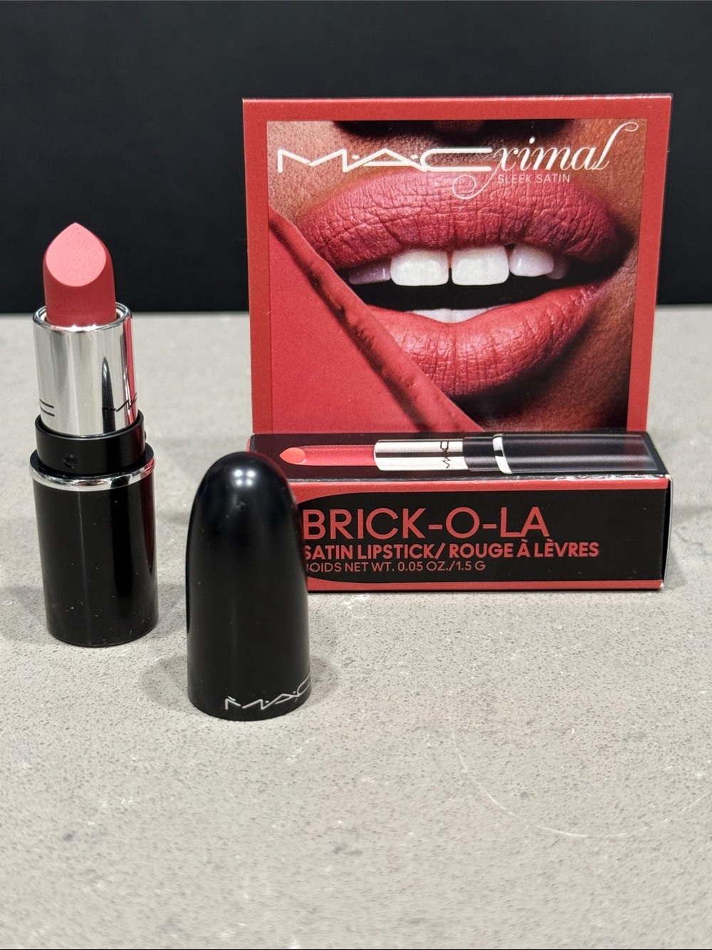 MAC Brick-O-La Satin Lipstick — #826 Brick-o -La Mini, new